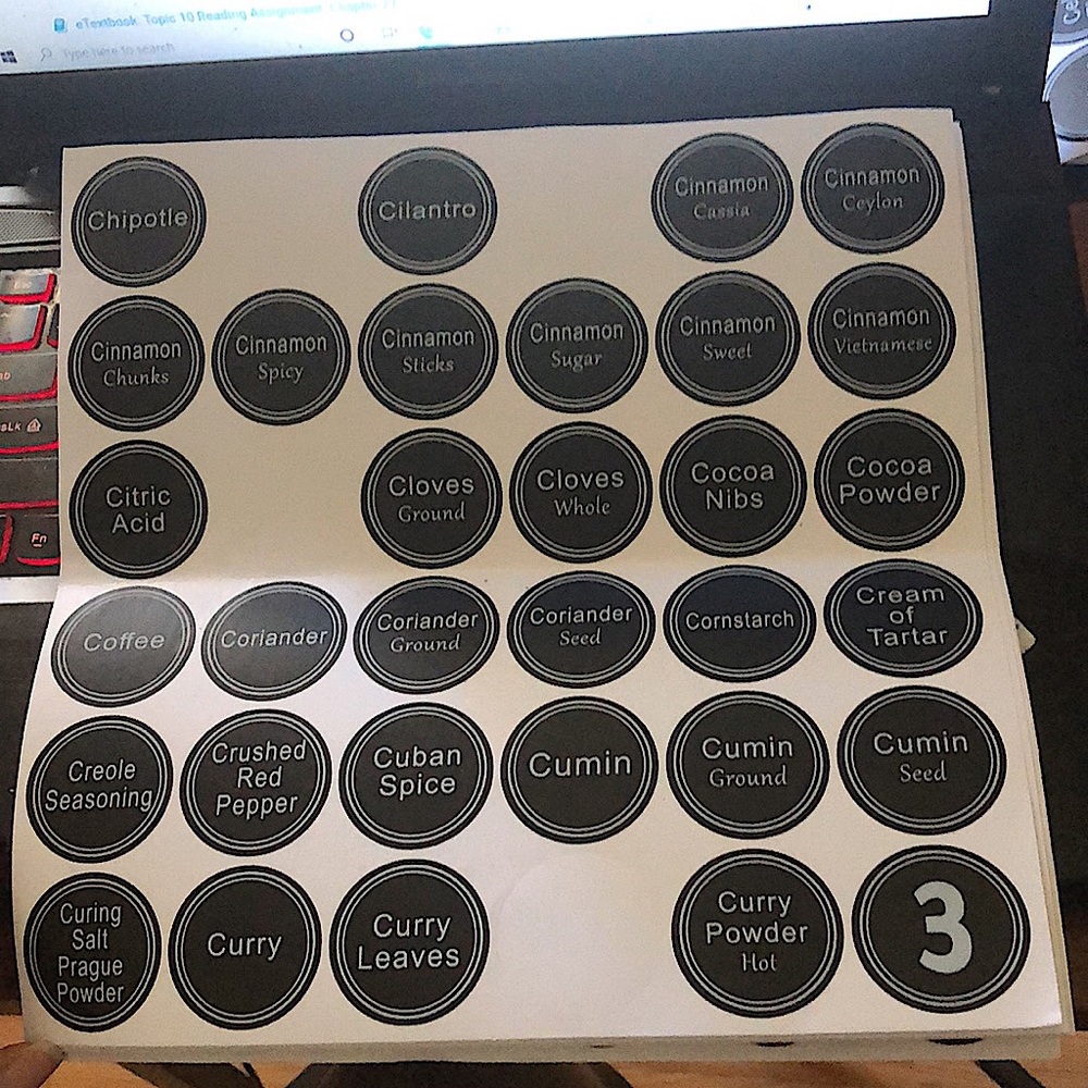 Seasoning Labels - Picture 3 of 10